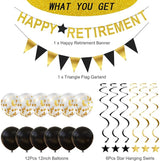Happy Retirement Party Decorations Banner Triangle Flag Garland Star
