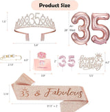 35th Birthday Decorations Gifts for Women Including 35 year old