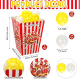 Sosation 1 Pack Giant Popcorn Box Prop Cardboard Stand up with