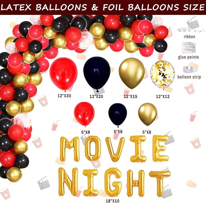 Movie Night Party Decorations Movie Theater Hollywood Themed Party