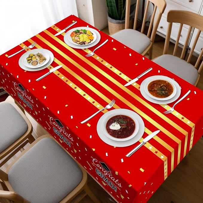Childom 3 Pack Graduation Tablecloth,Graduation Decorations Class of #