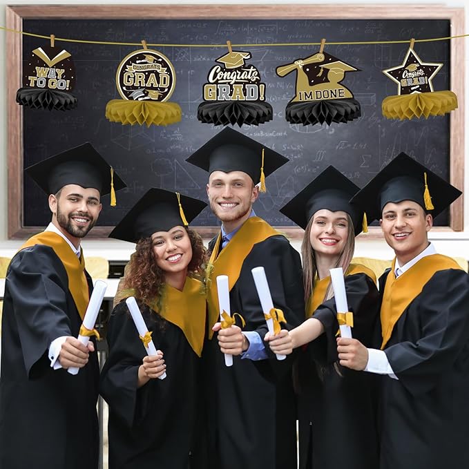 9PCS Graduation Party Decorations Class of 2026 Congrats Grad Table #3