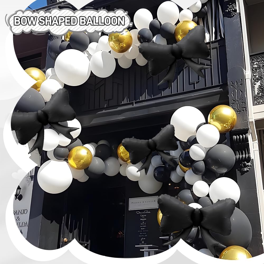 4pcs Jumbo Oversized Ribbon Balloons Coquette Bow Balloons Bow Pa Matt