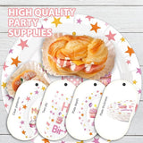 96 Pcs Pink First Birthday Party Decorations Sweet One Happy 1st