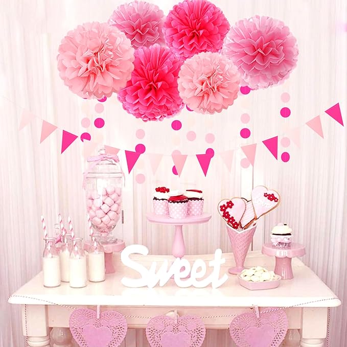 Galentines Valentines Day Hot Pink Party Decorations 23pcs Girl