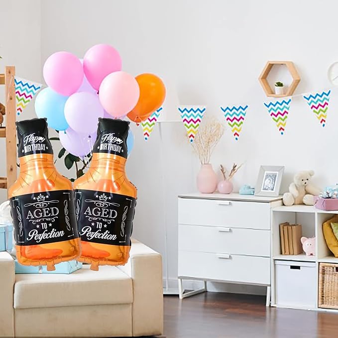 Whisky Bottle Foil Balloons Aluminum Balloon Whiskey Bottle Shape
