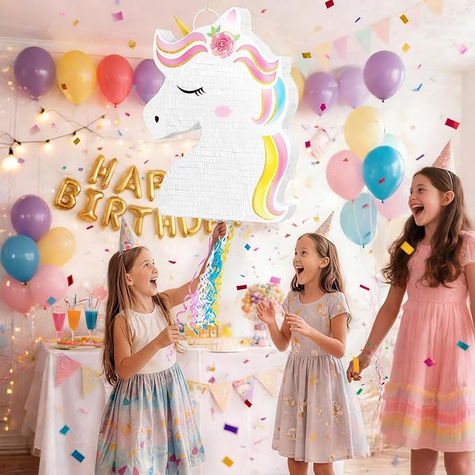 Unicorn Piñata Unicorn Party Supplies Piñata Bundle with Blindfold