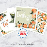 Little Cutie Baby Shower Beverage Napkins / 48 Citrus Cocktail Napkins
