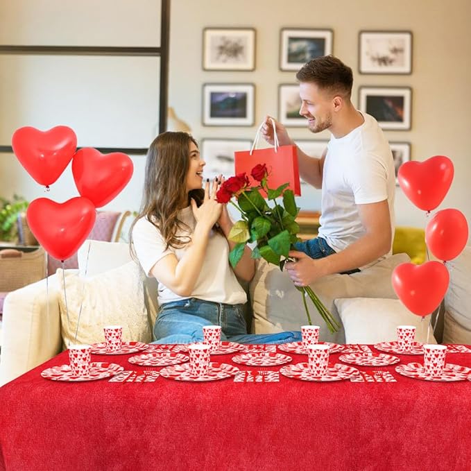 192pcs Valentine's Day Party Decorations Lovely Heart Valentines Day