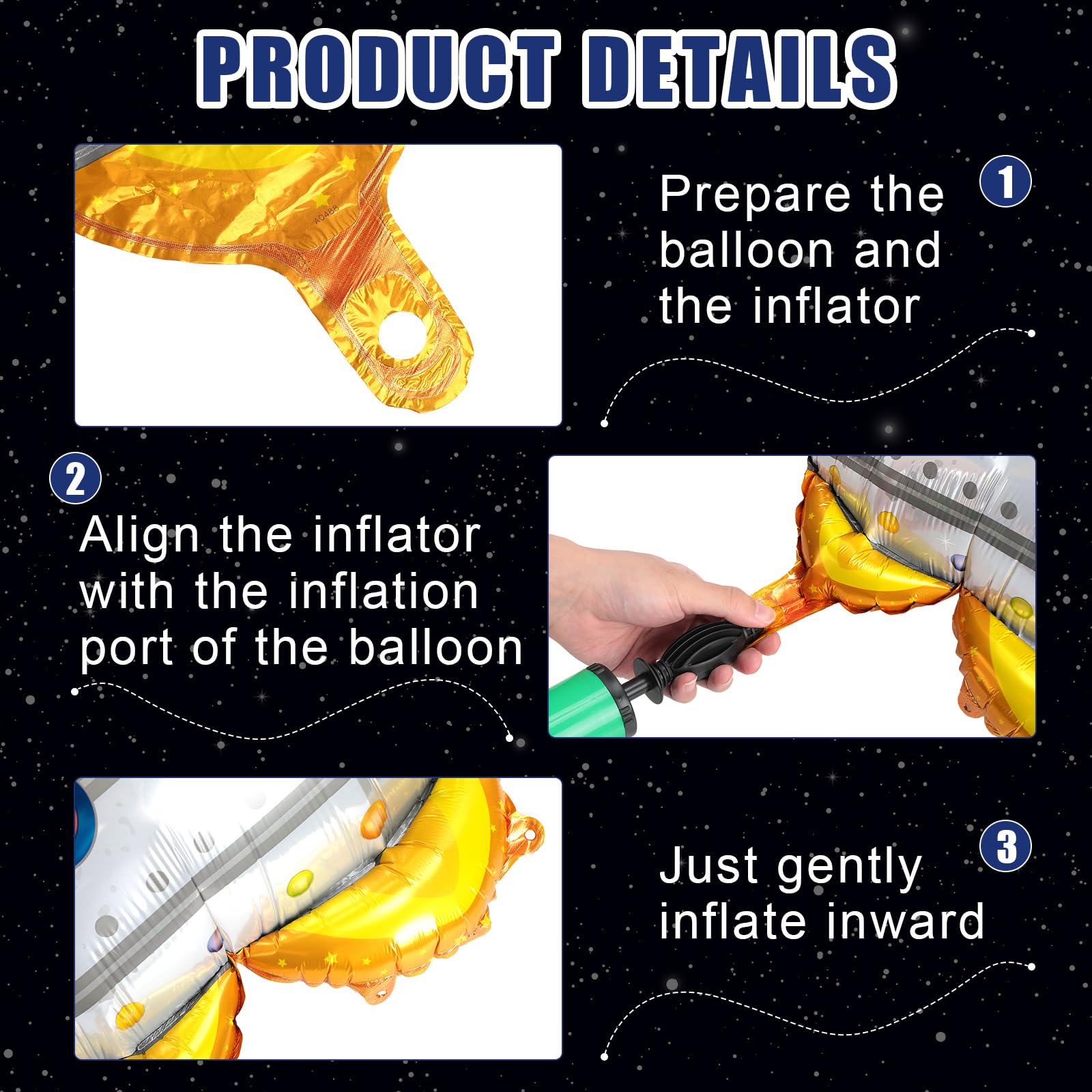 16 Pcs Outer Space Birthday Themed Party Decorations Supplies