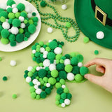 St Patrick's Day Pom Poms Balls 600 Pieces Green Pom Poms Mixed