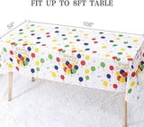2 Pack Happy Birthday Plastic Tablecloth, 54x108 inch Rectangular