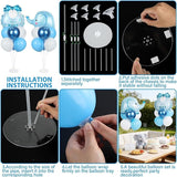 Elephant Baby Shower Decorations Party Balloons Stand Kit 2 Sets with