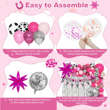137Pcs Disco Cowgirl Party Decorations, Bachelorette Cowgirl Balloons