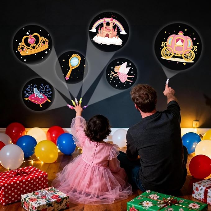 36 Pcs Princess Party Favors LED Finger Lights for Grils Glow in the
