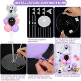 Halloween Ghost Party Balloons Stand Kit 2 Sets with 2 White Ghost