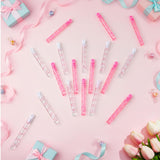 Rotatingpals 32 Pcs Pink Bow Bubble Wands Cute Bubbles Party Favors