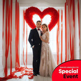Captain Décor 4 Red Streamers, 382 FT Pack of 4 Red Crepe Paper