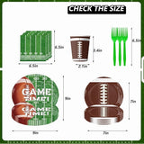 Football Party Supplies Tableware Set Football