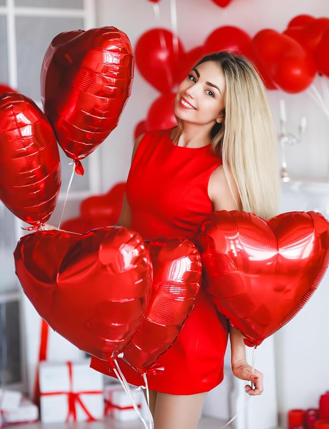 Valentine Day Balloons Decorations I Love You Balloon and Love Bear