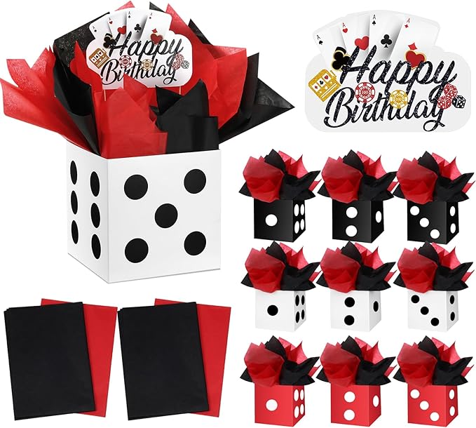 9 Set Casino Theme Birthday Party Decorations for Table Centerpiece