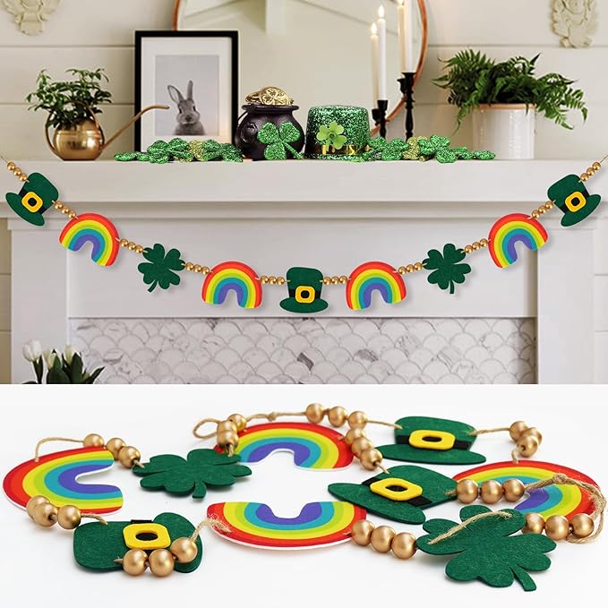 St Patricks Day Banner Decorations St Patricks Day Garland Decor