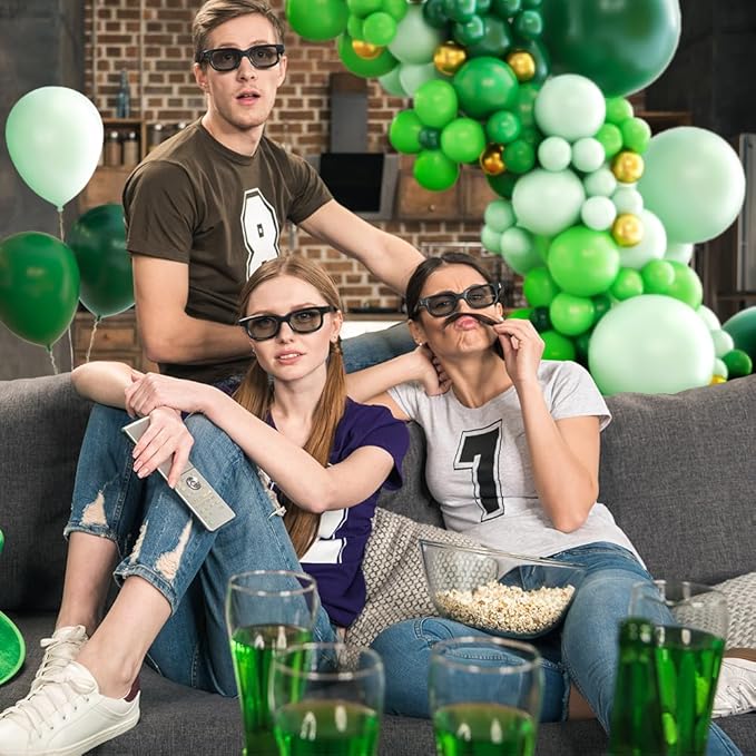 St Patricks Day Balloon Arch Garland Kit 131PCS Green Balloon Arch