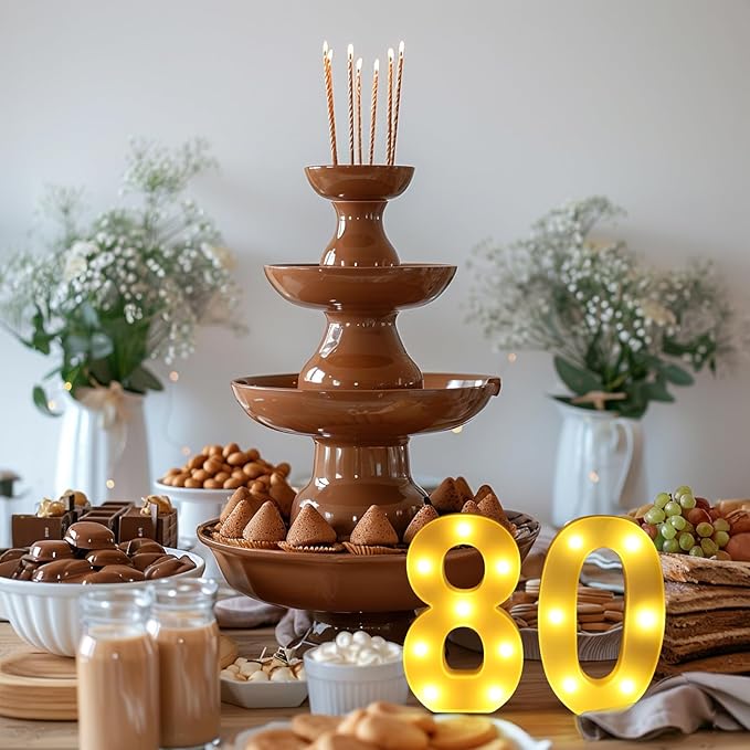 80th Birthday Decorations for Women Men Happy 80 Birthday