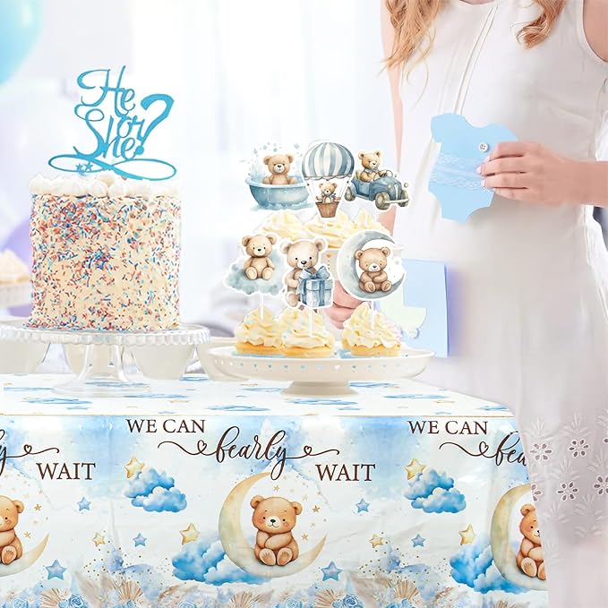 We Can Bearly Wait Baby Shower Decorations Teddy Bear Boho Balloons