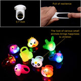 Mikulala 36 Pack Light Up Rings Glow in The Dark Party Supplies, Light