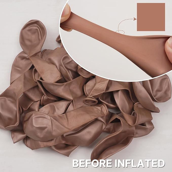 Metallic Rose Gold Balloons 20 pcs and PartyWoo Metallic Rose Gold