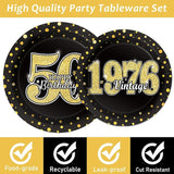 96 Pcs Vintage 50th Birthday Party Decorations Vintage 1976 Birthday