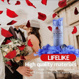 CODE FLORIST 1500 PCS Light Blue Silk Rose Petals for Valentine's