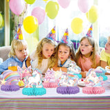 Unicorn Birthday Party Supplies Set Rainbow Table Decorations with