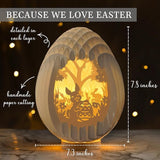Lighted Easter Egg Centerpieces for Tables Indoor Paper Easter