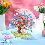Gender Reveal Fingerprint Tree Boy or Girl Ideas Baby Shower Tree