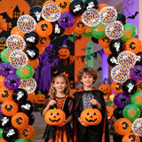 Halloween Party Balloons Decorations 65PCS 12 Inch Black Orange