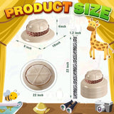 30 Sets Safari Party Hats Jungle Explorer Adventure Helmet Hats with