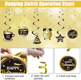 Happy Retirement Party Decorations Men Women, Black and Gold