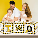 3PCS Construction 2nd Birthday Party Decorations Balloon Box Truck