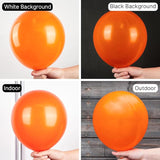 PartyWoo Orange Balloons 50pcs 12 Inch Fall Latex Helium Balloons for