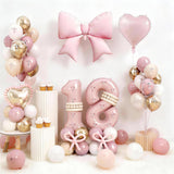 Dusty Pink Balloon Number 18 for 18th Birthday Decorations Girls,