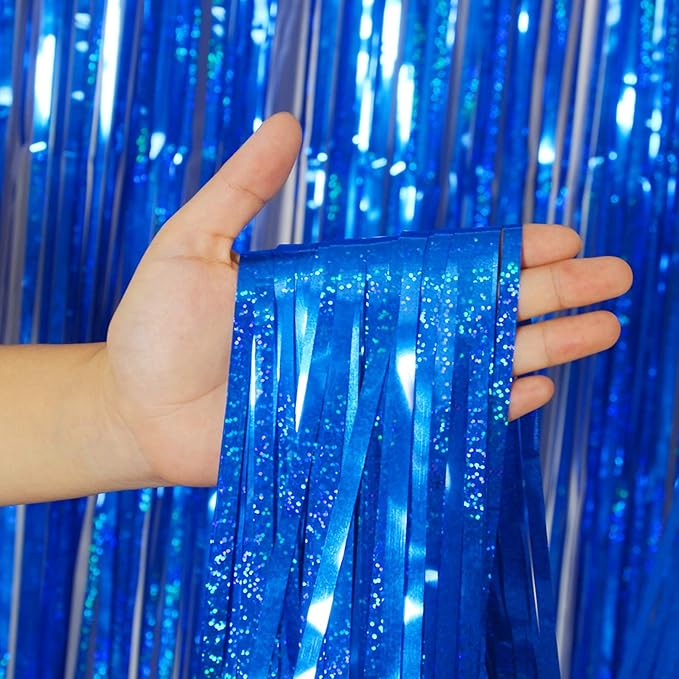 Melsan Graduation Decorations 2026, Tinsel Curtain Backdrop for
