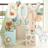 40 Inch Beige BOY Balloons, Large Cream White Sand BOY Balloon