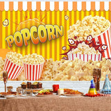 Popcorn Backdrop for Party Photography Movie Night Circus Carnival
