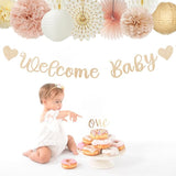 Champagne Gold Fall Boho Baby Shower Party Decorations 21pcs Girls