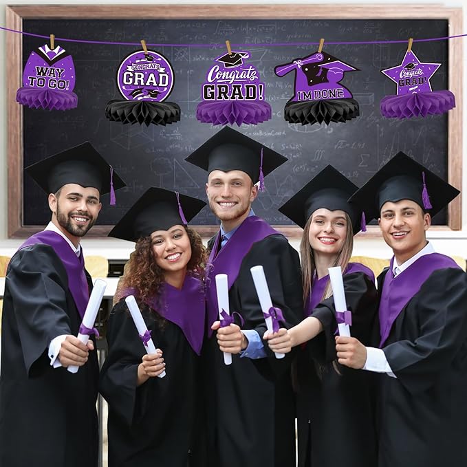 9PCS Graduation Party Decorations Class of 2026 Congrats Grad Table #5