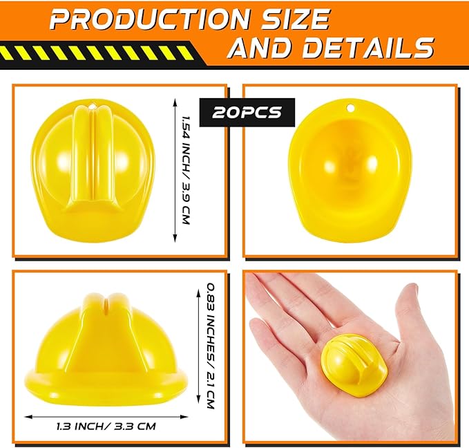 Layhit 40 Pcs Miniature Construction Party Decorations include 20