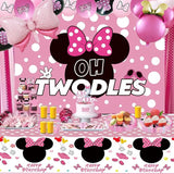 Pink Mouse 2nd Birthday Party Supplies Oh Twodles Girl Second