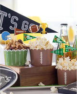 96 Pieces Football Themed Cupcake Toppers Cocktail Toothpicks Fruit